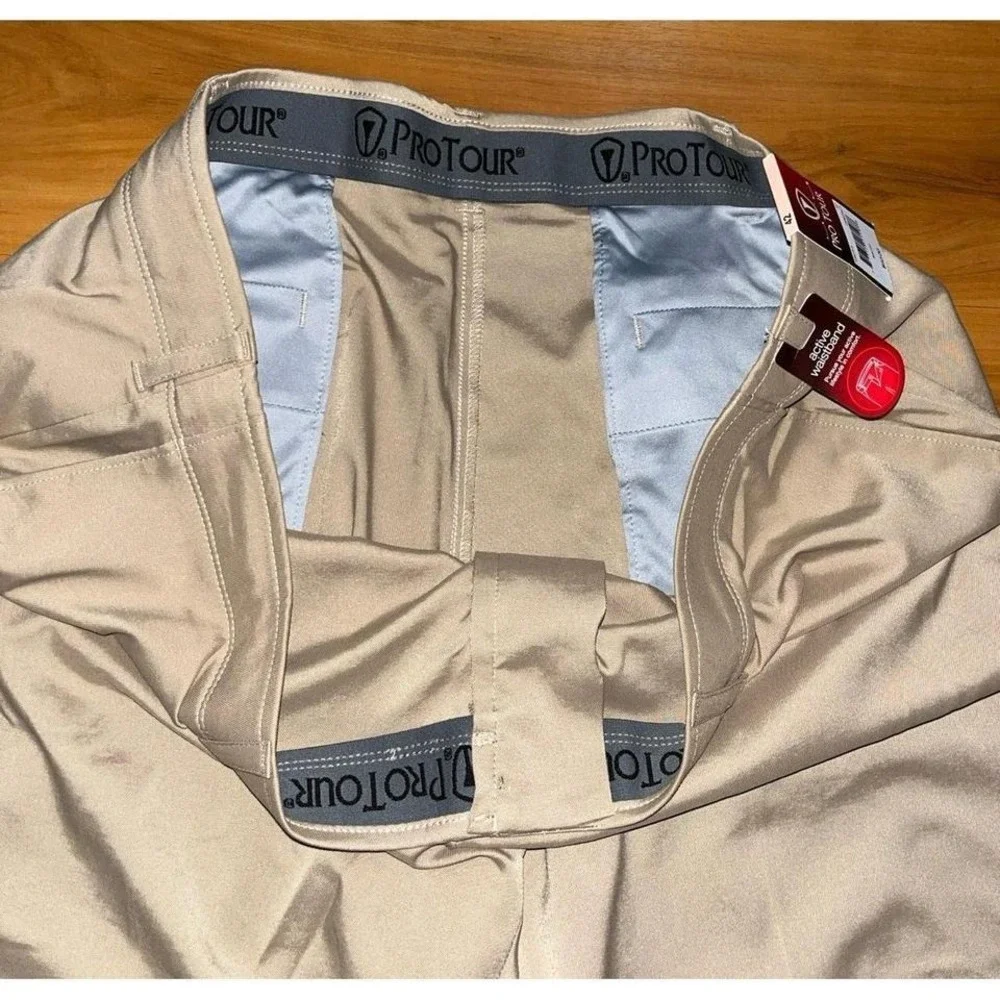 Mens NWT Pro Tour Golf Comfort Stretch Tech‎ Performance Active Chino Shorts